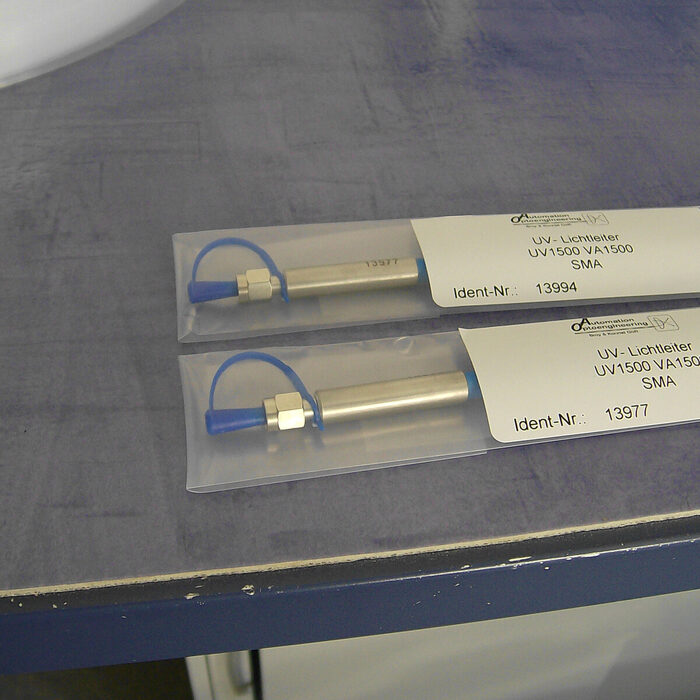 Versandfertige Lichtleiter
